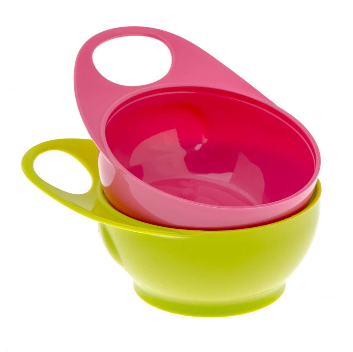 2 Easy-Hold Bowls – Pink & Green