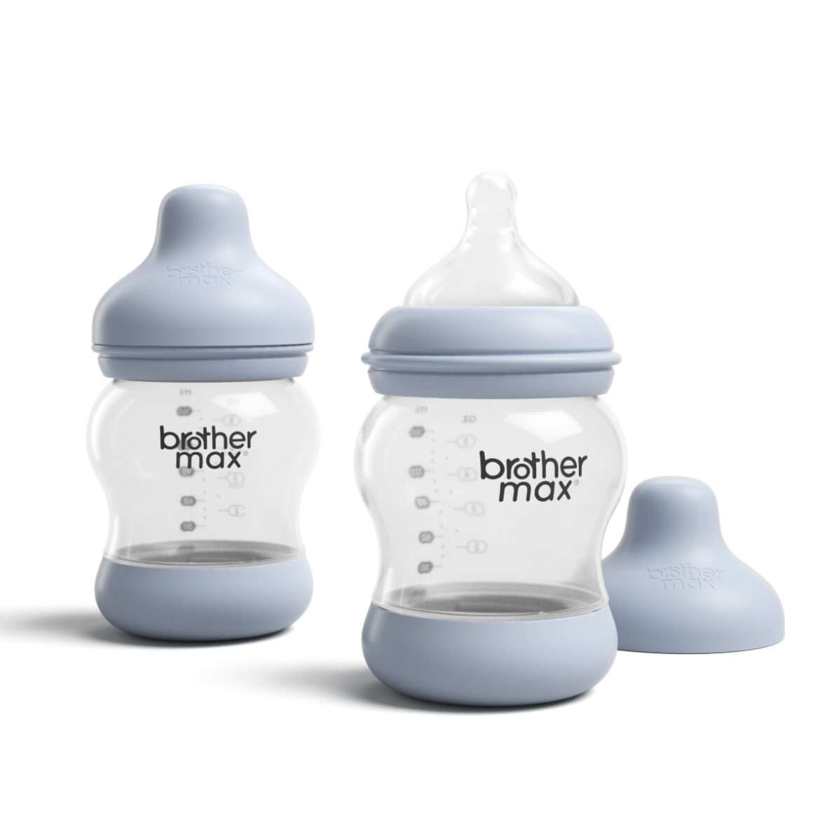 Anti-colic feeding bottle 160ml/5oz + S teat-BLUE 2 Pack