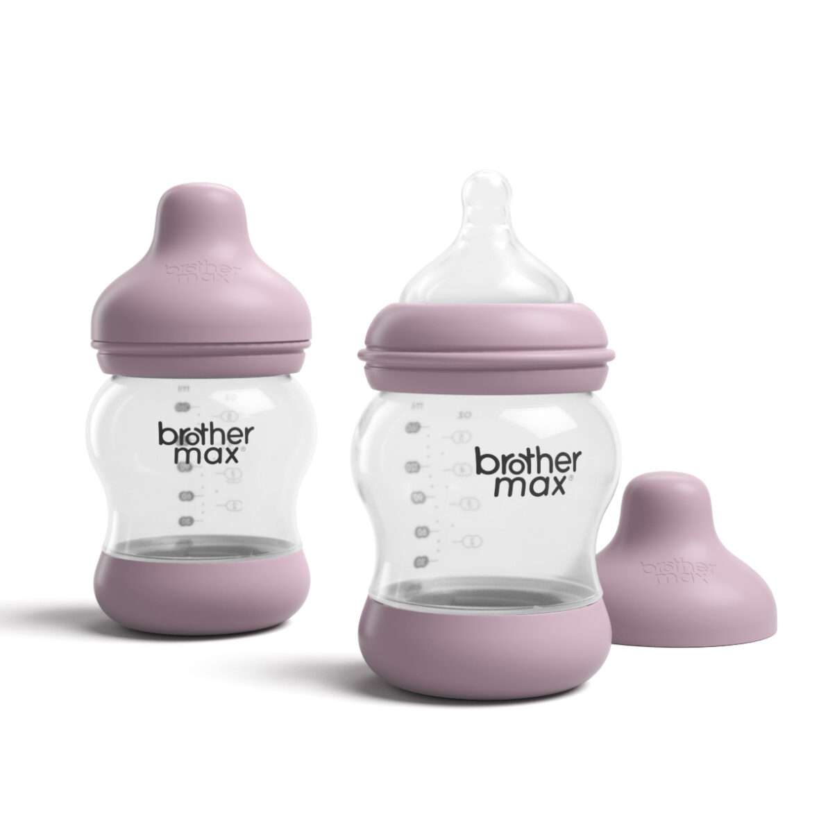 Anti-colic feeding bottle 240 ml/8oz + S teat – pink 2 Pack