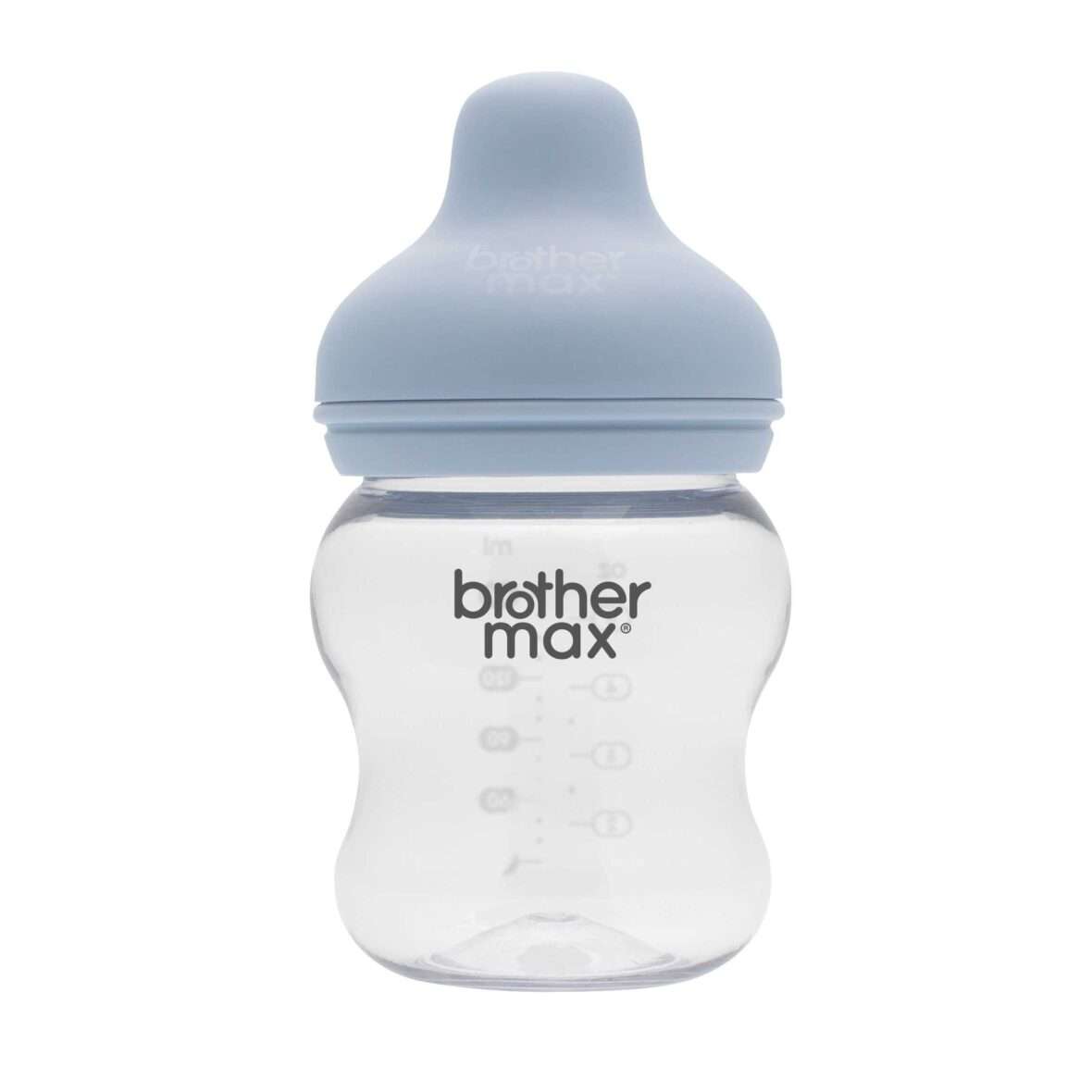 Extra wide neck feeding bottle 160ml/5oz + S teat-Blue