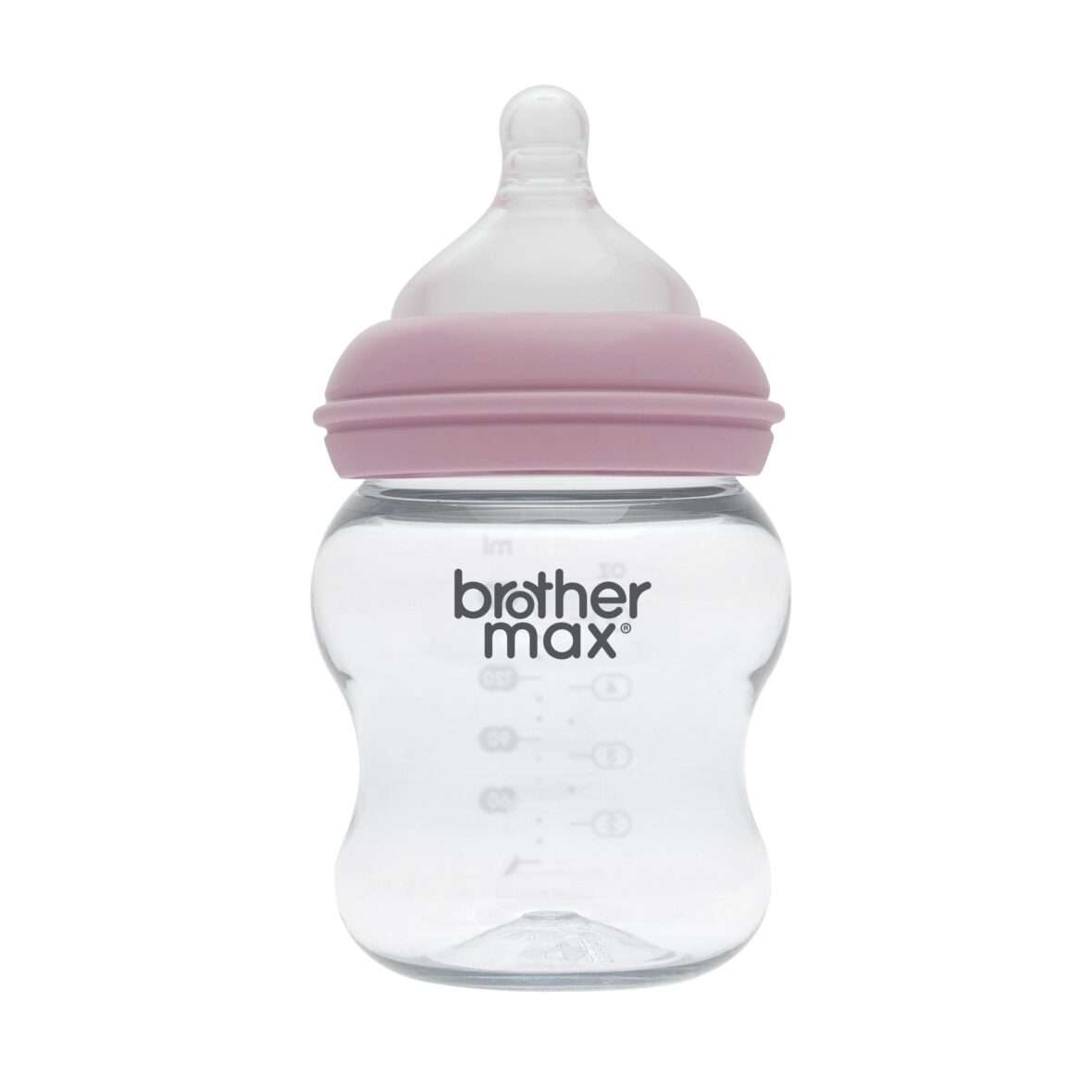 Extra wide neck feeding bottle 160ml/5oz + S teat-Pink